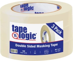 1" x 36 yds Double Sided Masking Tape - 3/pack