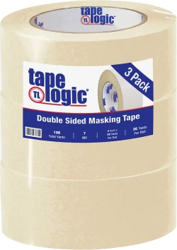 2" x 36 yds Double Sided Masking Tape - 3/Pack