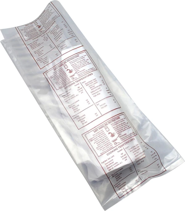 Printed Meat Bag with Safe Handling Instructions
