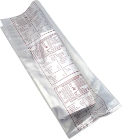 8" x 4" x 18" Printed Meat Bag with Safe Handling Instructions