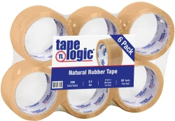 2" x 55 yds PVC Natural Rubber - 6/pack