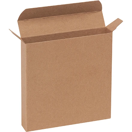 1 x 5 1/4 x 5 1/4 Kraft Reverse Tuck Mailers