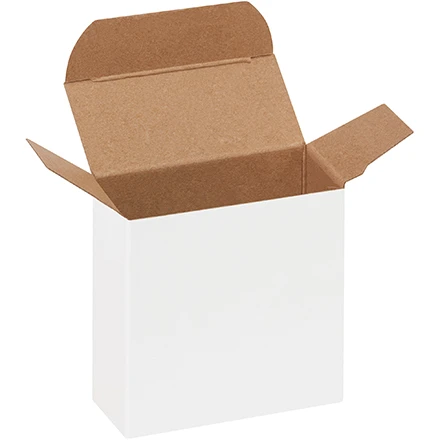 1 5/16 x 3 x 3 White Reverse Tuck Mailers