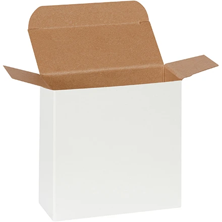 1 7/8 x 4 1/2 x 4 1/2 White Reverse Tuck Mailers