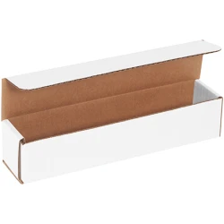 10" x 2" x 2" White Corrugated Mailers