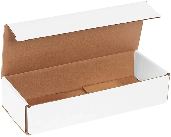 10 x 4 x 2 White Cardboard Box Mailers