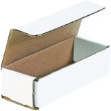 10 x 4 x 4  White Cardboard Box Mailers
