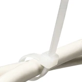 11 inch Nylon Clear Cable Ties - 50 pound tensile strength