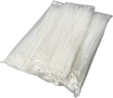 Inner Packs of 11 inch Nylon Clear Cable Ties - 50 pound tensile strength