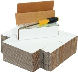 Bundle of 11.5x3.5x3.5 White Cardboard Box Mailers