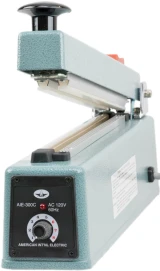 12 Inch Impulse Hand Operated Manual Sealer with built in Trimmer