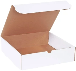 12" x 11.75" x 3.25" White Literature Mailers