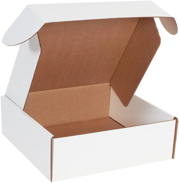 White 12x12x4 deluxe literature mailer