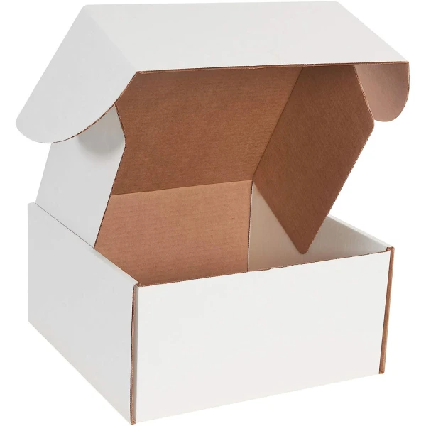 White 12x12x6 deluxe literature mailer
