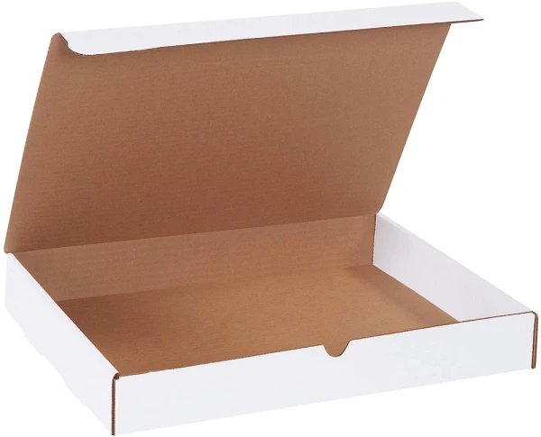 White 15.125x11.125x2 corrugated literature mailer