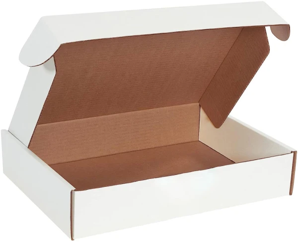 White 15-1/8 x 11-1/8 x 3 deluxe literature mailer