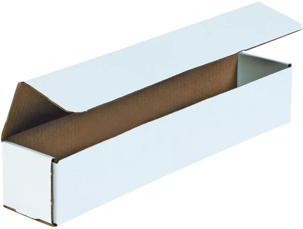 17.5x3.5x3.5 white corrugated mailers