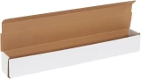 27.5 x 3.5 x 3.5  White Cardboard Box Mailers