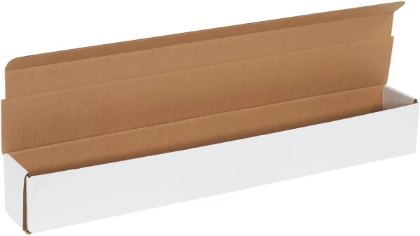 27.5 x 3.5 x 3.5 White Cardboard Box Mailers