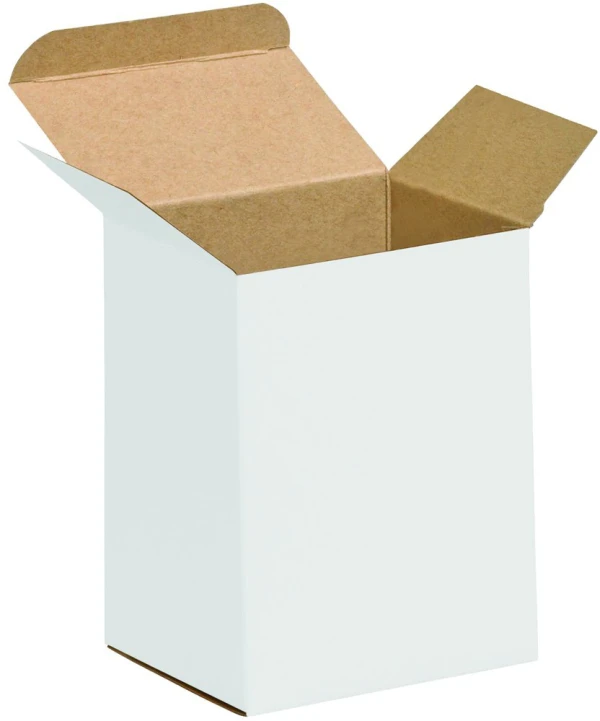 2x1 1/4x3 White Reverse Tuck Mailers