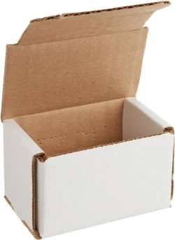 3" x 2" x 2" White Corrugated Mailers