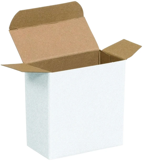 White Reverse Tuck Folding Mailers - 3 x 2 x 3
