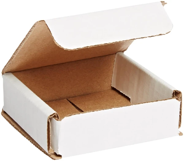 3 x 3 x 1 White Cardboard Box Mailers
