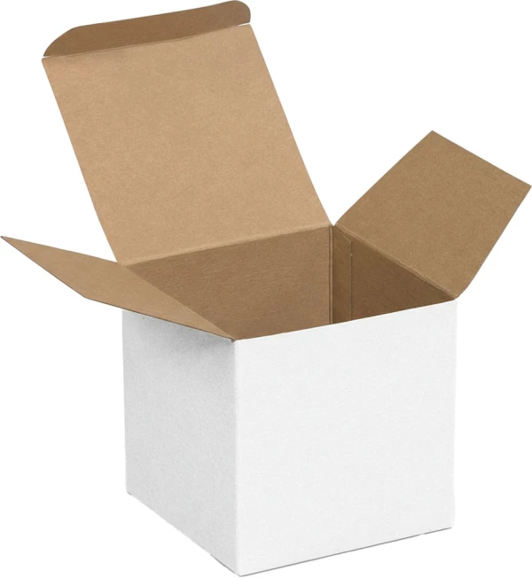 White Reverse Tuck Folding Mailers - 3 x 3 x 3
