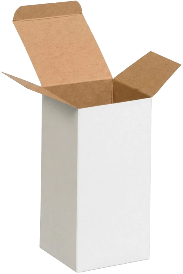 White Reverse Tuck Folding Mailers - 3 x 3 x 6