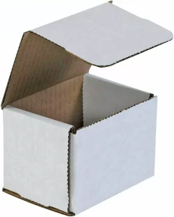 4" x 3" x 3" White Corrugated Mailers