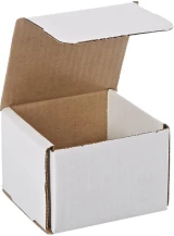 4 x 4 x 3 White Cardboard Box Mailers