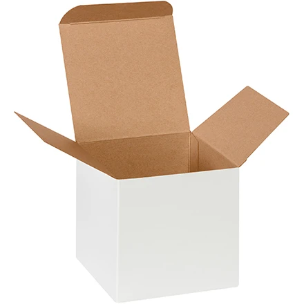 4 x 4 x 4 White Reverse Tuck Mailers