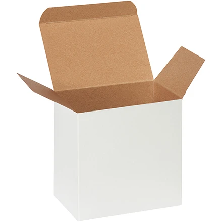 4 x 6 x 6 White Reverse Tuck Mailers