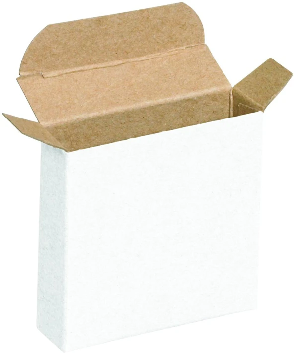 2 1/4 x 5 1/4 x 5 1/4 White Reverse Tuck Mailers