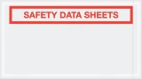 Clear 5 1/2 x 10 Safety Data Sheets SDS Envelopes