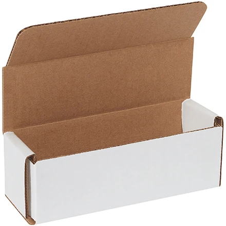 6 x 2 x 2  White Cardboard Box Mailers