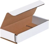 6 x 2.5 x 1 White Cardboard Box Mailers