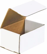 6 x 4 x 3 White Cardboard Box Mailers