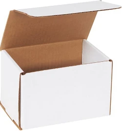 6" x 4" x 4" White Corrugated Mailers