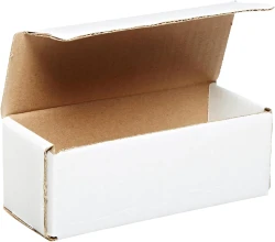 6.5" x 2.75" x 2.5" White Corrugated Mailers