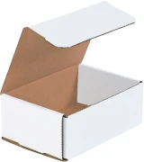 6.5 x 4.5 x 2.5 White Cardboard Box Mailers