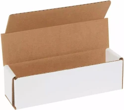 7" x 2" x 2" White Corrugated Mailers