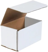 7 x 4 x 4 White Cardboard Box Mailers