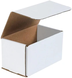 7" x 4" x 4" White Corrugated Mailers