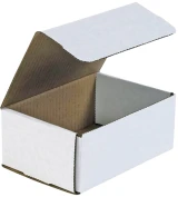 7.125 x 3 x 5  White Cardboard Box Mailers