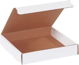 7 3/8 x 7 3/8 x 1 3/8 White Corrugated Literature Mailers