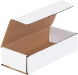 7.5x3.25x1.75 White Cardboard Box Mailers
