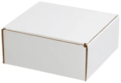 7.5" x 7" x 3.25" White Literature Mailers
