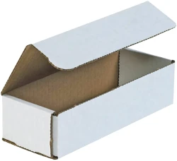 8" x 3" x 2" White Corrugated Mailers