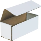 8 x 3 x 3 White Cardboard Box Mailers